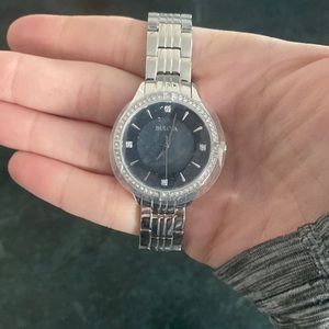 Bulova women’s silver watch